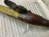 Antique Ryan and Watson, London, Brass mounted, Flintlock Pistol - 7 of 10