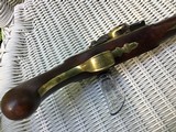Antique Ryan and Watson, London, Brass mounted, Flintlock Pistol - 8 of 10