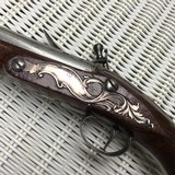 Antique Original British Silver mounted Flintlock Pistol - 7 of 15