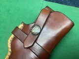H. H. Heiser holster for a Colt Match Target 1st model Bullseye .22 pistol - 2 of 5