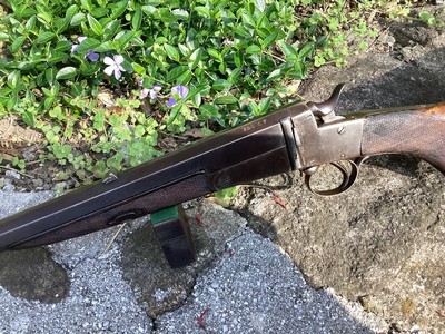 John Rigby, Rook and Rabbit rifle, early center hammer, .380 C.F. - Image 5 of 15