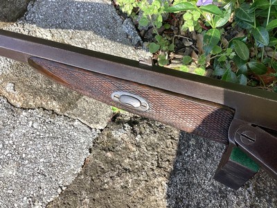 John Rigby, Rook and Rabbit rifle, early center hammer, .380 C.F. - Image 11 of 15