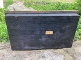 Double Barrel, Percussion Pistol in a Gold Framed Display Box - Image 5 of 7