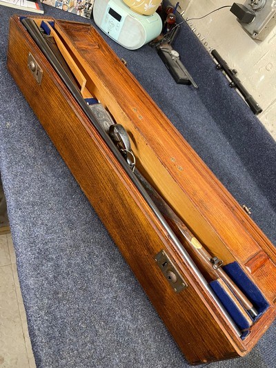 W&C Scott “Continental” 16 gauge double shotgun and Motor Case - Image 2 of 15
