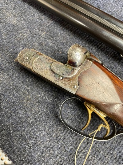 W&C Scott “Continental” 16 gauge double shotgun and Motor Case - Image 3 of 15