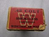 WINCHESTER
.45 COLT box and ammo - 3 of 5