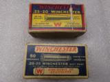 WINCHESTER .25-20 Lot of 2 boxes - 4 of 10