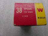 WINCHESTER and PETERS .38 special 2 box lot - 6 of 13